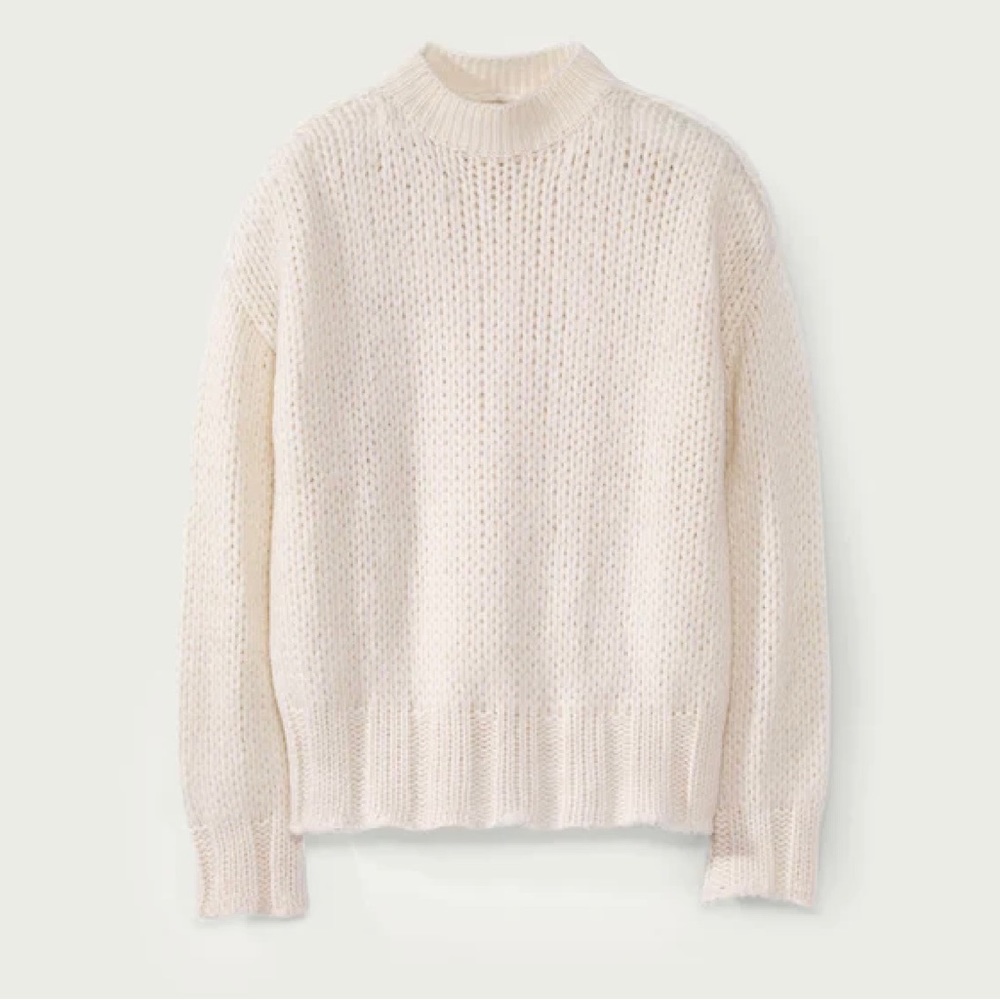 Ellie Mae NWT Alpaca Esmeralda Cream Knitted Sweater - Size S